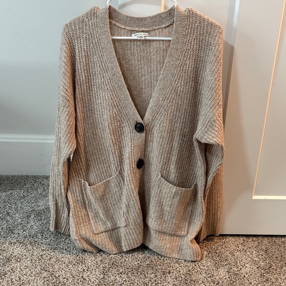 American Eagle Outfitters Sweaters - American Eagle Outfitters Tan Cardigan Sweater